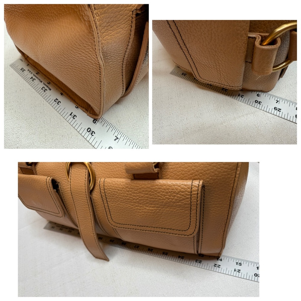 FURLA MADE IN ITALY LEATHER BARREL SATCHEL - Picture 3 of 16